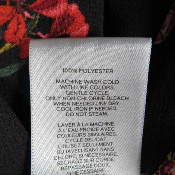 Express* Women's Long Sleeve Button Down High/Low Curved Hem Blouse~Slim Size SP - Picture 4 of 10